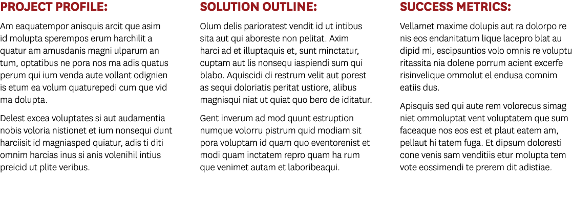 Project Profile: Am eaquatempor anisquis arcit que asim id molupta sperempos erum harchilit a quatur am amusdanis mag   